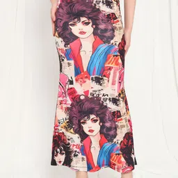 TANDUL Women Printed A-line Maxi Skirts-image-98