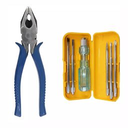 Hillgrove HGCM506M1 Multipurpose Combination Pilash Hand Tool with 5in1 Screwdriver Set Lineman Plier-25