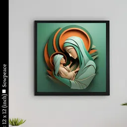 SOWPEACE Green & Orange 1 Piece Canvas Other Wall Paintings-image-88