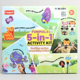 Funskool Funimals Handy Craft 5 in 1 Activity Kit - Multicolour-3