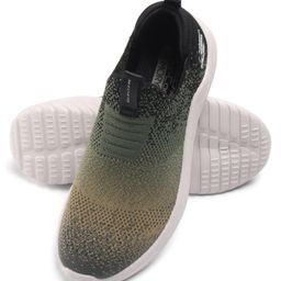 Skechers Ultra Flex 2.0 Spektron Slip On Closure Casual Shoes - Black & Olive-image-51