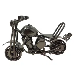Desi Karigar Chopper Long Fork Motorcycle Scrap Metal Sculpture-picture-17