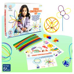 Ratnas Straw Construction Kit - Multicolour-12