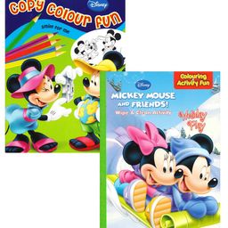 Disney Colouring & Activity Fun Books Combo 5 Set of 2 - English-14