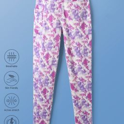 Pine Active Full Length Super Stretch Printed Leggings - Pink-image-80