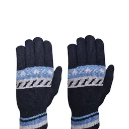 LOOM LEGACY Men Patterned Acrylic Winter Gloves-image-71