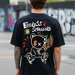 BENNY BROOKS Graphic Printed Oversized Cotton T-shirt-picture-9