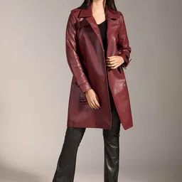 20Dresses Women Solid Notched Lapel Overcoat With Belt-image-28
