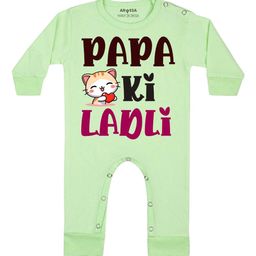 Arvesa Papa Ki Ladli Printed Bodysuit-image-95