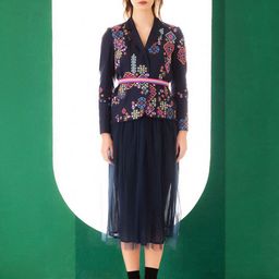 BETRUE Women Graphic Printed Lapel Collar Jacket-13