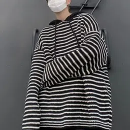 StyleCast Men Striped Long Sleeves Hood Pullover-picture-22