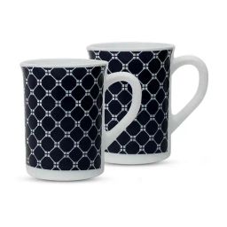 Borosil Kazak White Glass Mug Set - 2 Piece-38