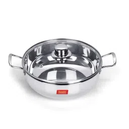 Sumeet Granite Finish NonStick Silver Stainless Steel Round Shape Grill Pan 1.9L-image-28