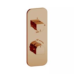 Hindware Exposed Kit 3 Way Thermostat for Edge Series Rose Gold Finish Stainless Steel, F410070RGD-image-89