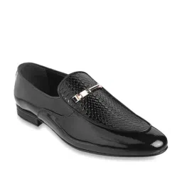 Metro Men's Black Formal Loafers-picture-17