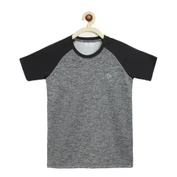 Chimprala Kids Grey & Black Textured T-Shirt-image-66