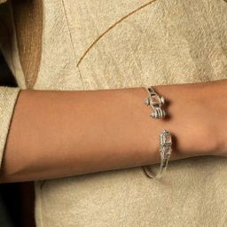Shaya 92.5 Sterling Silver Oxidized Anne Shirley Bracelet for Women-image-96