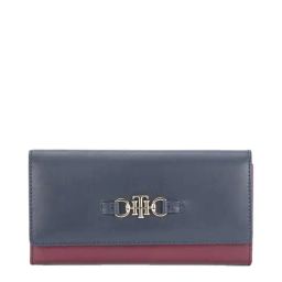Tommy Hilfiger Beatrice Wine & Navy Solid Wallet for Women-33