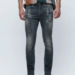 SELECTED HOMME Medium Blue Lightly Washed Slim Fit Jeans-image-32