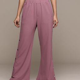 The Roadster Lifestyle Co. Button Detail Bootcut Trousers-image-13
