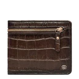 Eske Brown Textured Bi-Fold Wallet for Men-image-61