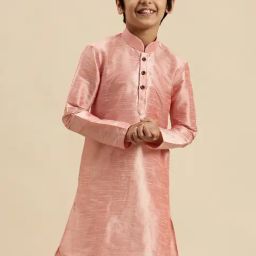 Sanwara Kids Pink Regular Fit Kurta-image-59