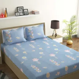 Romee Green Cotton 144 TC Bed Sheet Set-image-22