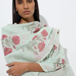 Zuba by Westside Sage Mughal Butta Printed Cotton-Blend Dupatta image 2