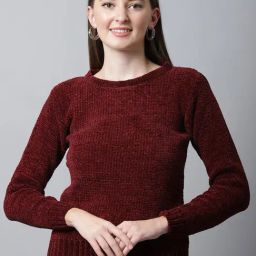 Cantabil Maroon Sweater-image-41