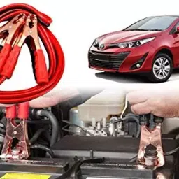 Auto Pearl Car 500 A Heavy Duty Jumper Booster Cables Anti Tangle Copper Core 1.83 m (6 Ft) for Toyota Yaris-image-38