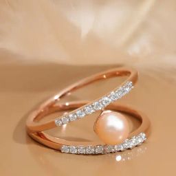 Malabar Gold and Diamonds 18k Rose Gold Diamond Ring-image-29
