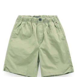 Tommy Hilfiger Boys Green Solid Relaxed Fit Shorts-picture-31