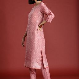 all about you Printed Kurta with Trousers & Dupatta image 5
