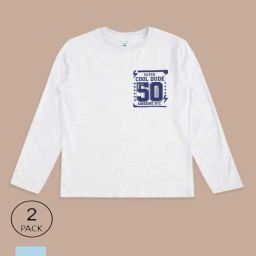 Pantaloons Baby Kids Blue & White Cotton Printed Full Sleeves T-Shirt-picture-4
