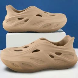 Red Tape Men's Beige Slip-ons Clogs-18