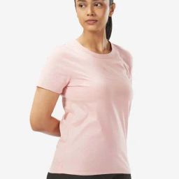 DOMYOS By Decathlon Beige Plain T-Shirt-picture-26