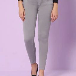 HJ HASASI Grey Low Rise Jeans-image-83