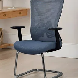 Royaloak Grey & Black Grace Visitor Chair-image-25