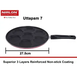 Nirlon Red Aluminium Non- Stick Cookware - Set of 4 image 3