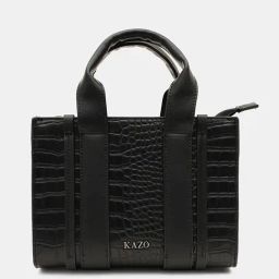Kazo Black Animal Effect Small Satchel-47