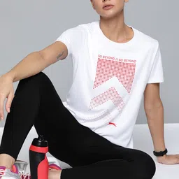 Slazenger Women White & Red Printed T-shirt-image-52