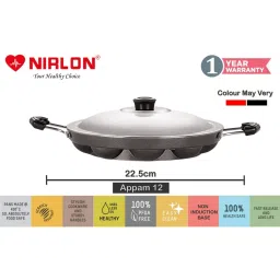 Nirlon Red Aluminium Non- Stick Cookware - Set of 4 image 5