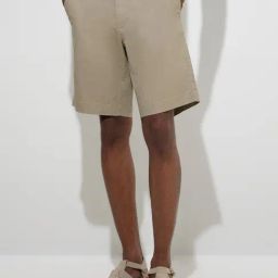 WES Casuals by Westside Dark Beige Relaxed-Fit Cotton-Blend Shorts-image-45