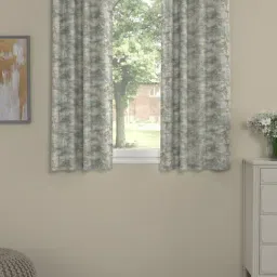 Rosara Home Polyester Green Abstract Regular 5 ft Window Curtains - Pack of 2-picture-13