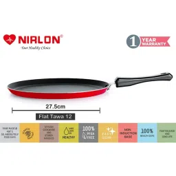 Nirlon Red Aluminium Non- Stick Cookware - Set of 3 image 2