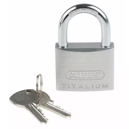ABUS 64TI Key Weatherproof Titanium Weatherproof Padlock Keyed Alike 8 mm Shackle 50 mm Body, 64TI/50 KA6511-image-89