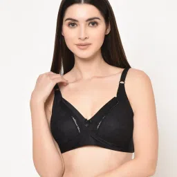 Da Intimo Black Non Wired Non Padded Full Coverage Bra image 1