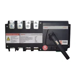 KISLAY Auto-Manual Changeover Switch Open Execution 3 Phase 4 Pole 400 A 440 V AC White, 400 KAMCSF image 2