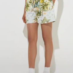Wunderlove by Westside Sage Tropical-Inspired High-Rise Shorts-picture-16