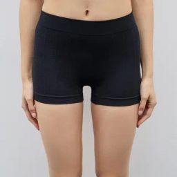 Superstar by Westside Black Textured Seamfree High-Rise Boy Short Brief-image-106